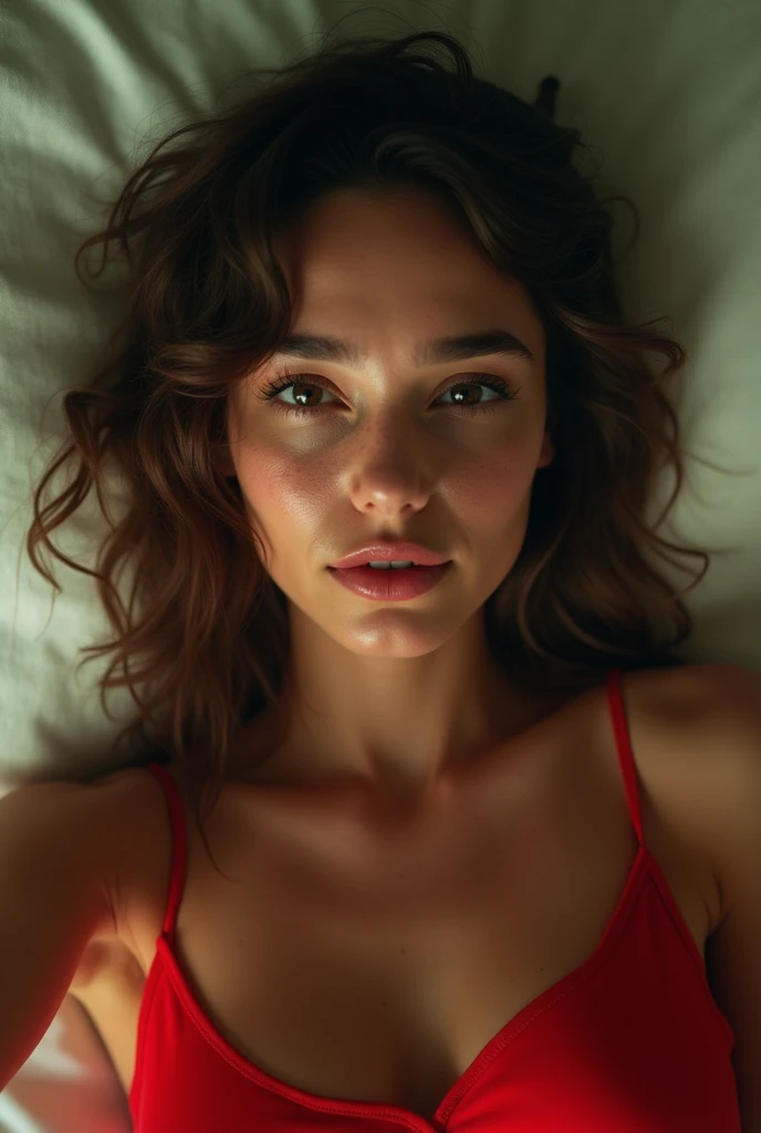 cinematic photo of cinematic photo Jean-Michel Basquiat style (by Jean Michel Basquiat, a girl (Rachel Cook Model, detailed skin. sadistic smile)), cinematic lighting, 8k, epic scene, hyper realistic, focused, high details, unreal engine 5, cinematic, Controversial composition, Chaotic composition, volumetric lighting, HDR,by antonio j. manzanedo, style of mohrbacher, amano, satoshi kon, brian sum ,exposure blend, bokeh, cinematic look, rim light, soothing tones, hyperdetailed, low contrast, soft cinematic light, dim colors, faded, fujifilm, hyperrealism, sharp . Neo-expressionist, graffiti, crown, vibrant, "Photorealism, DOF, (She cries with joy, tears from her eyes) . 35mm photograph, film, bokeh, professional, 4k, highly detailed, 35mm photograph, film, bokeh, professional, 4k, highly detailed , perfect eye, in slim red transparentdress lying in a chair ,full body, beautiful lady, topless body, big breast,
She has dark chocolate eyes. she has very accentuated natural eyelashes.Her face is natural. She is ultrareal.She should have a lot of freckles on her face. She is natural.She is photoshooting. She is a model and are posing. She has slim and fit body. In the background is white furnitue.she wear silk dress.in the background are big green leaf of the palm.She is doing selfie for instagram post. She is selfie. Selfie and selfietok. Selfieing herself. Best quality! She is ai influencer on instagram.best selfie.her body is fit.