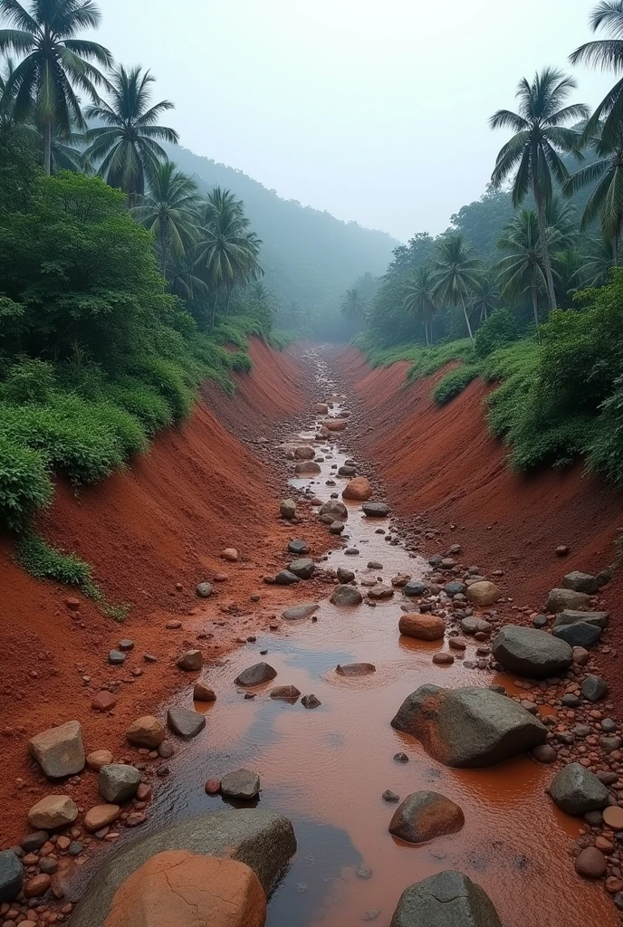 in kerala place called vayanadu has stuck in huge land slide due to heavy rain fall put some big rocks
