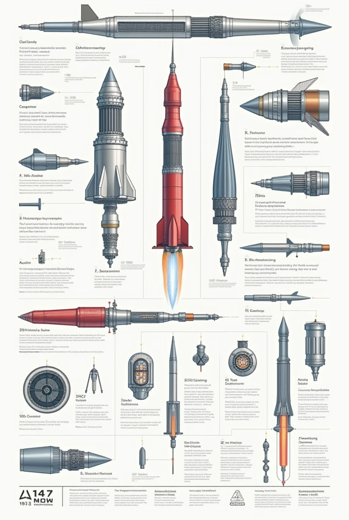 an infographic highlighting the advancements in the rocket propulsion including the points in readable scale