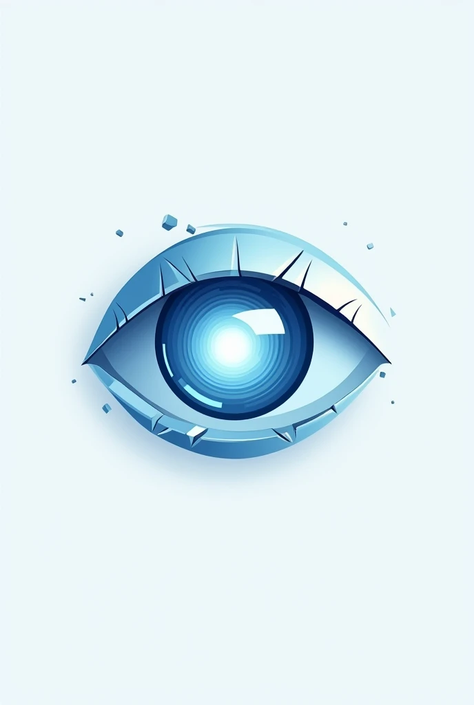 A complicated logo about contact lense