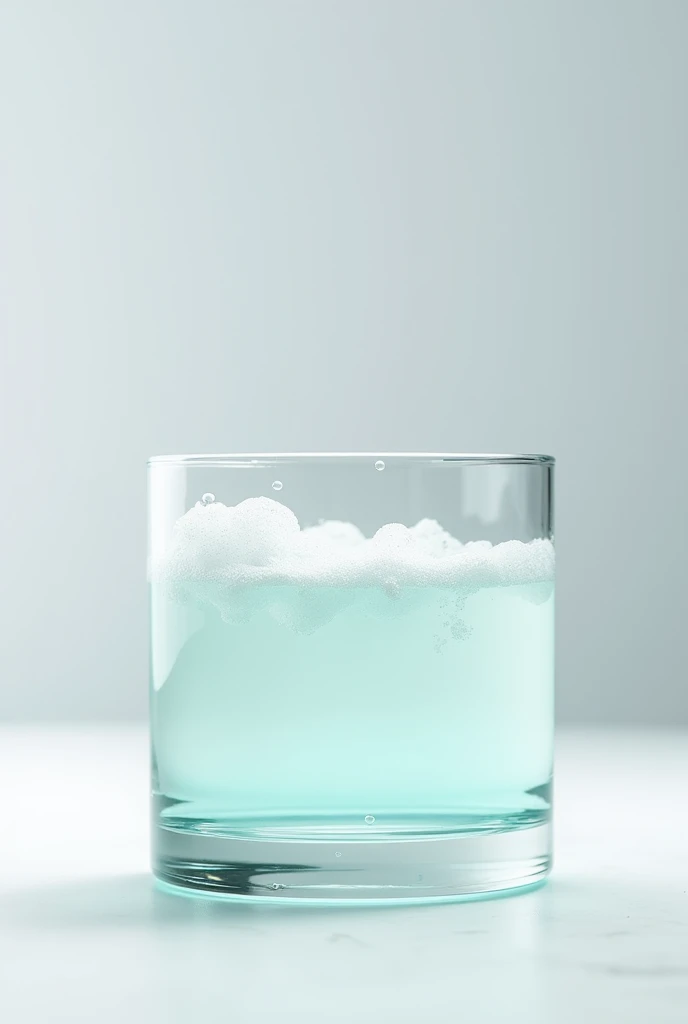 Glass containing detergent
