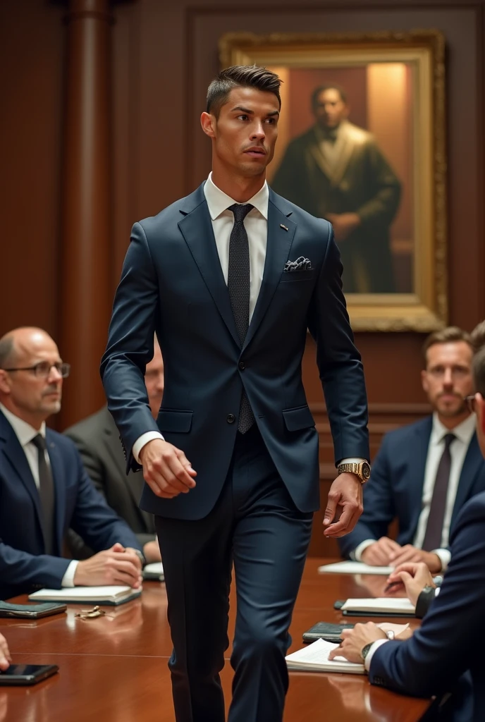 Cristiano Ronaldo working as a lawyer