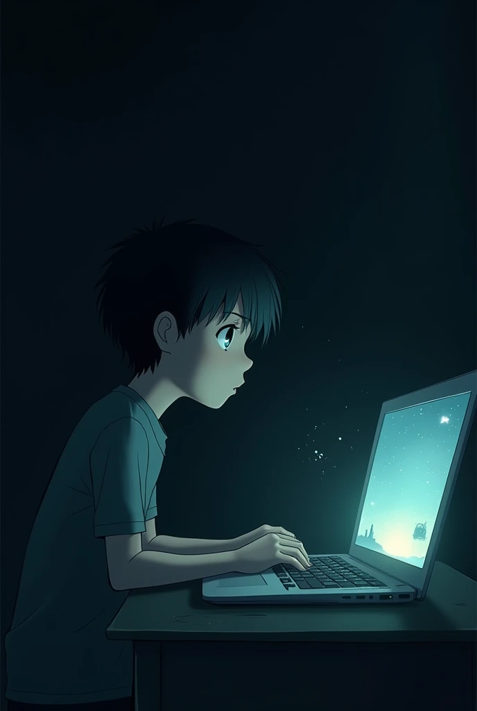 Watching grave of the fireflies in laptop
Just look at the laptop fuck