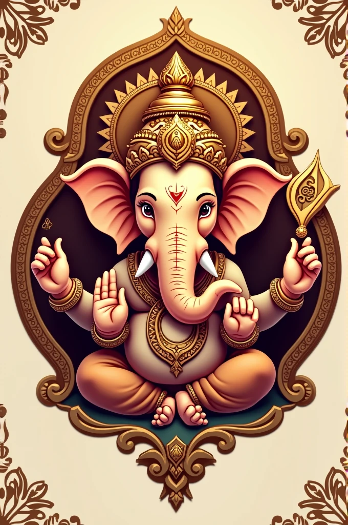 Creat a logo for namkeen brand name Ganesha
