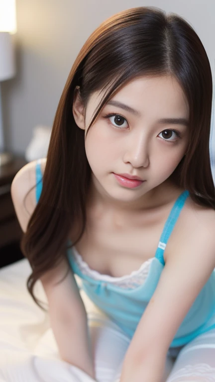 大きなeye、、青いeye、Beautiful waistline、pretty girl、、White sheer underwear、Naughty pose、Silver Hair、9From head to body、smile、Young face、,Black Hair,,Dark Eyes,thin足,thin,Small face,Young Face,Clean your eye,Small Mouth,thin,Young Face,Flat Chest,Small breasts,Realistic photos,4K,Please open your mouth a little,Ultra HD,whole body,Sexy Girls,whole body,,close ~ eye,8 heads,Low - Angle,Bedroom,On the bed,lie,,In underwear、Spread your legs、Sexy 、Young face、Small breasts、Flat Chest、RAW Photos、(masterpiece:1.3)、(Highest quality,Very detailed,Complex)、Professional photography、Professional Lighting、High resolution、High Dynamic Range、(((Realistic、Ultra-realistic,Realistic、8KUltra HD)))、Browsing Caution、16K、32K、超High resolution、 Delicate features,、Super photogenic、clavicle、Beautiful ass、((Luxury Lace Lingerie))、Ultra detailed face、Naturally radiant lips、double eyelid、High Contrast、((belly button))、Natural light、Someone who looks at you calmly、 女神のようなeye、輝くeye、Beautiful hip line、Bedroom、(From above)、(((Lying in bed:1.5)))、Delicate and sexy face、 Sensual Gaze、 (Sweaty, Glowing Skin:1.5)、Fashion Model、The expression when enduring pleasure、Sexually aroused expressions、(sweating:1.2)、whole bodyショット、Spread your legs、Spread your legs