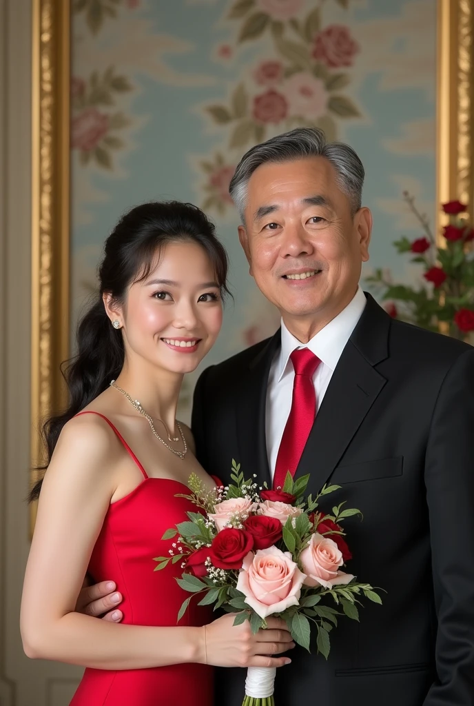 vietnamese girl 20 years old and korea man koran man 50 years old
international wedding picture