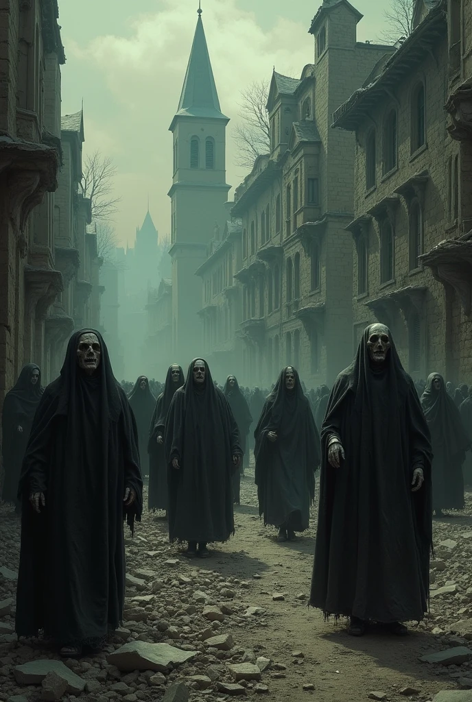 Cover on the black plague disease