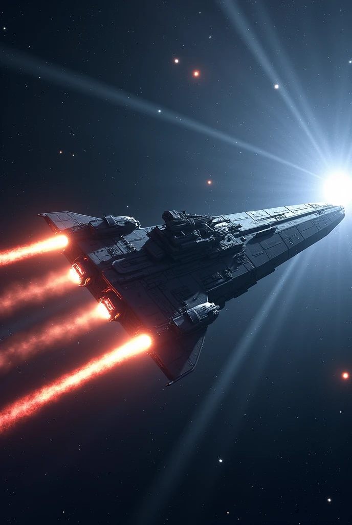 Space battleships in the cosmos