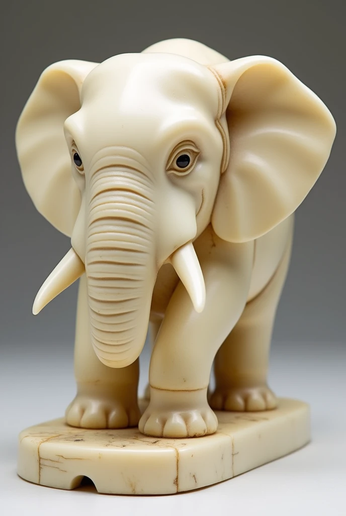 Ivory elephant statue 
