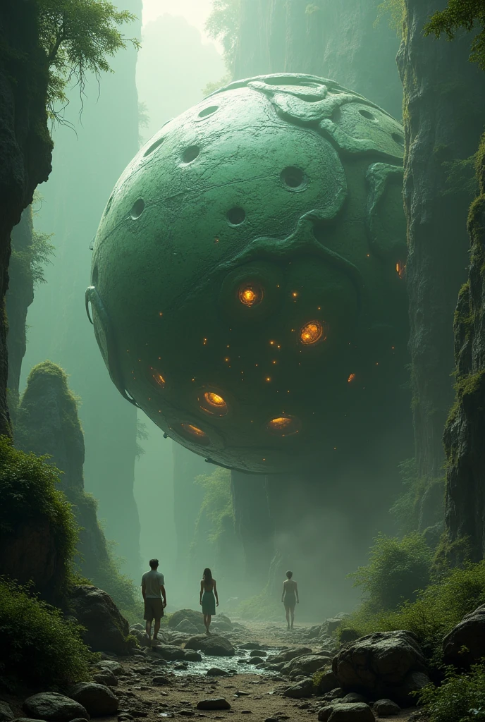 High quality clear sci-fi space interstellar hollow olive-shaped hollow Zerg mothership