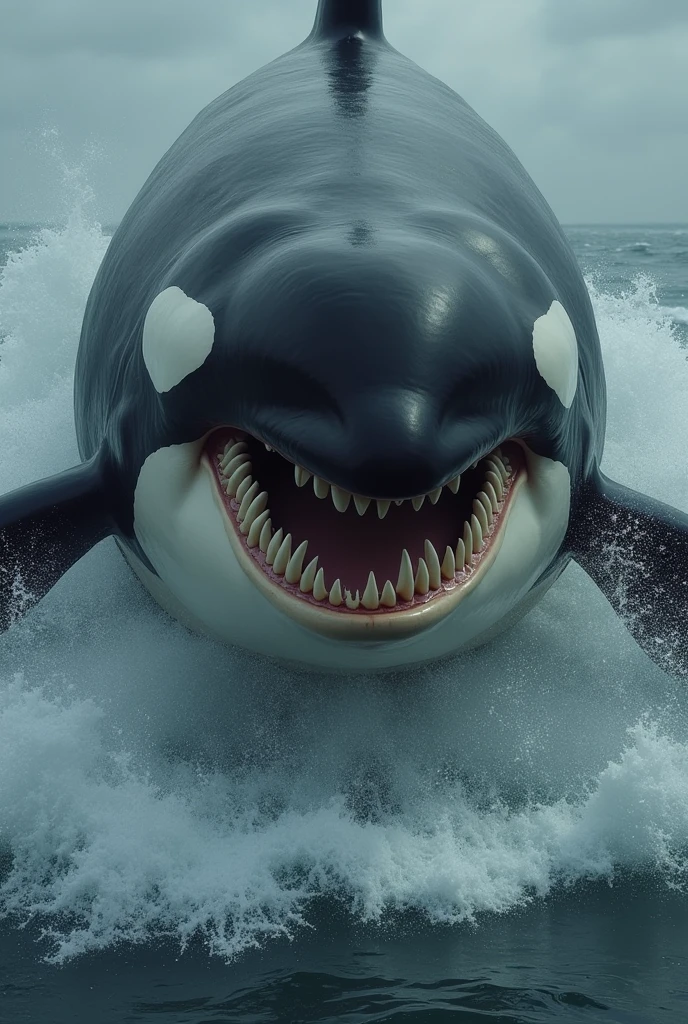 Giant angry fresh-smelling killer whale 