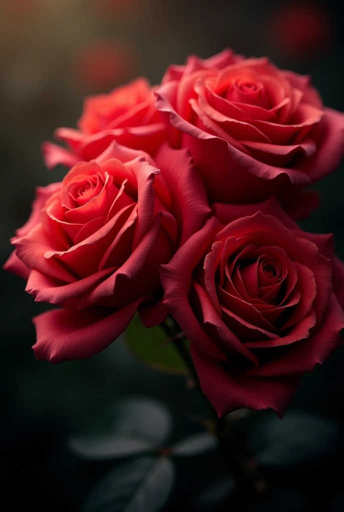 bunch of delicate red roses, super transparent, Lumiere santa, Lumiere espectral bonita, petals glow, blinking, darkness background, gotas de Lumiere transparente, Lumiere reflexiva, Ablaze, Lumiere fluindo em, Optics, profile portrait, sharp focus, magica, intrikate, ultra realisitic, fancy, compositing, Lumiere, trending in artstation, pearl, silver vapor patronus cloud, family of corrosive enveloping rays, 8k, ureal ar 23v4 uplightbest quality, masutepiece, 超A high resolution, (Realistic Photos:1.4), Surrealism, dream-like,fusionart,street in Manaus in the background