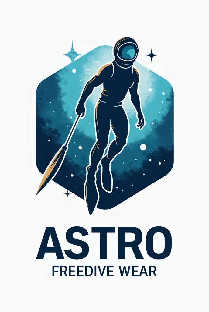 Logo for online shop called "Astro Freedive Wear"