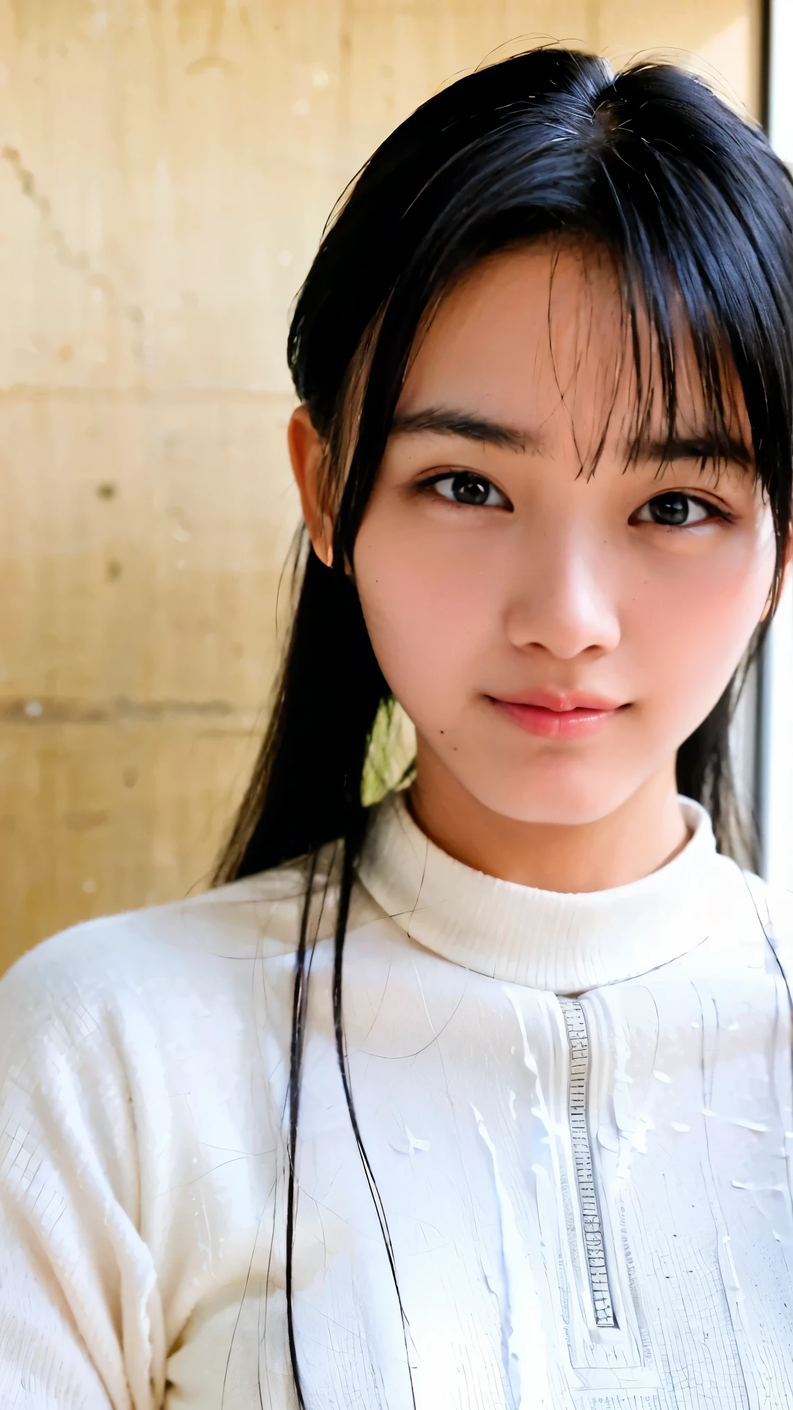 Everything modern:1.66, Cute Japanese Women Photos, smile, 20-year-old, Oil and hair palm for one-length straight hair:1.55, (photo Realistic:1.4), (hyper Realistic:1.4), (Realistic:1.3), (Smoother lighting:1.05), (Improving the quality of cinema lighting:0.9), 32K, 1 girl,20-year-oldの***, Realistic lighting, Backlight, The light shines on your face, Ray Tracing, (Bright light:1.2), (Improvement of quality:1.4), (Highest quality Realistic textured skin:1.4), fine grain, Detailed face,(smile:1.0), (Emphasis on face close-up:1.3), (Enhances the beauty of skin texture:1.1),((Extremely precise and accurate anatomy:1.0)), (Enhances the beauty of skin texture:1.1), Clean and glowing skin, mesh, thin:1.2, (Realistic:1.3), Realisticなライティング, (Smoother lighting:1.05), 32K, One Japanese woman, fine grain, Detailed face, (Film Grain:1.1),(Accentuates body lines:1.1), High resolution, Natural look, Kind eyes, Improves hair quality, Delicate light and shadow, Transparent muscles, Graceful pose, Beautiful Eyes, Sharp details, Soft light reflection, Beautiful contours, Delicate skin tone, Fine hair texture,Cute Japanese Women Photos,