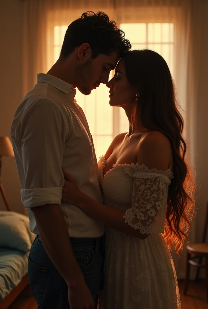 "A man having intercourse with his wife.