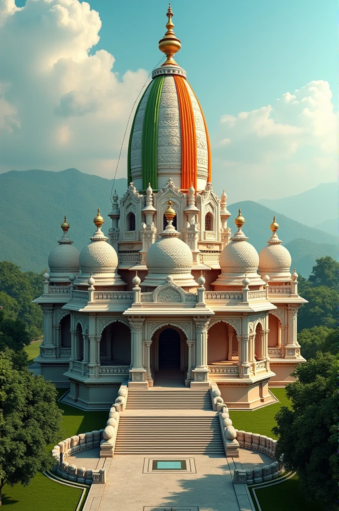 Make tample like Indian flag