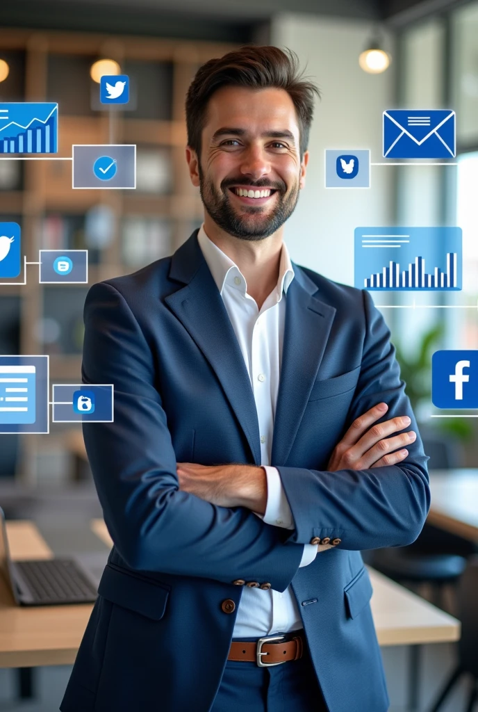 Create a Fiverr gig image tht sell Facebook ads service