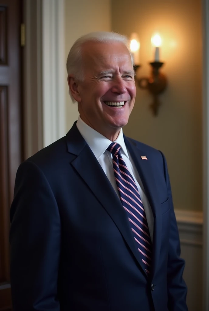 Joe Biden　Show your butt and smile shyly