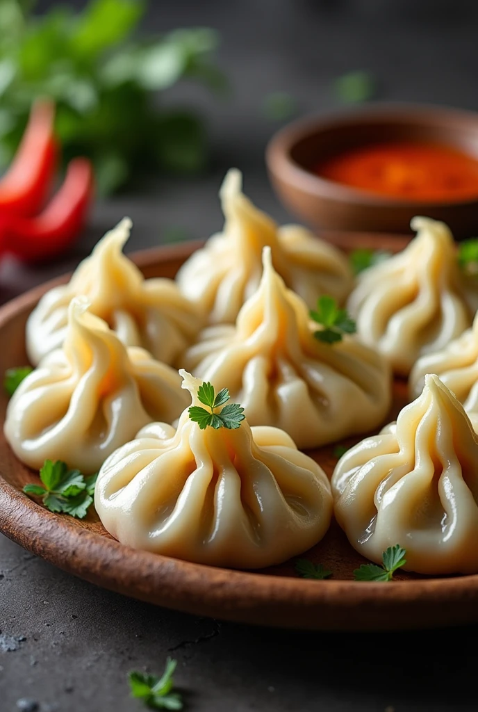 One plate cute real Indian momos