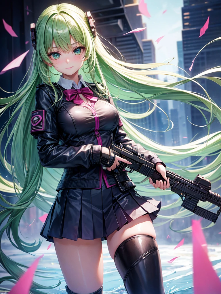 middle School girls,smile,Beautiful girls,Beautiful girl from another world,Gun of the Future,Girl holding an assault rifle in her hand,leather jacket,The best quality to get you horny,Psychic,Wizard,Uniform and cardiganコーデ,battle,Colorfulな髪色,Perfect Girl,Super cute girl,Cyberpunk Background,Cute uniform,Uniform of the Future,Wearing a cardigan,Long Hair、Sparkling eyes,She has her bangs down,Colorful,Ultra HD,Young girl,sex,Green Eyes,Naughty Girls,Full body image,Big Breasts,Beautiful Girl's Paradise,Fashion Girl,Naughty Girls,Beautiful Girl Country,High-dimensional beautiful girl,A beautiful girl who transcends everything,So beautiful,Absurd,Beautiful girls,