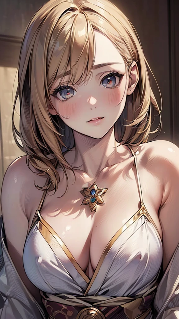 (masterpiece:1.4), (8k, Realistic, original photo, best quality: 1.4), Japanese, (1 girl), pretty face, (Realistic face:1.4), (High detail hair:1.3), beautiful hairstyle, realistic eyes, Beautiful and delicate eyes, (Realistic skin:1.3), beautiful skin, attractive, Ultra-high resolution, surreal, Very detailed, golden ratio, (Detailed face:1.4), (Realistic medium breasts:1.4), (none:1.4), Lively_nipple,