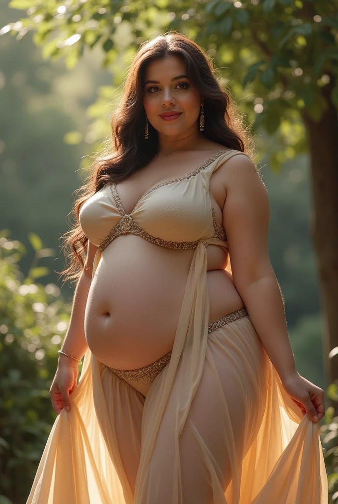 masterpiece, best quality, an extremely delicate and beautiful, world masterpiece theater, ultra-detailed, highly detailed, best quality, highres, extremely detailed, best quality, looking at viewer, realistic, realist ,real, all naked kareena kapoor wearing sarri with massive boobs and massive , massive tits, massive , massive breasts, massive butts, massive ass, wide hips, massive ass, extremely massive hips, milk boobs, transparent saree, pregnant, in jungle, red transparent ghagra