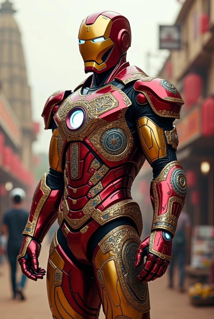 Genarate a iron man with indian style