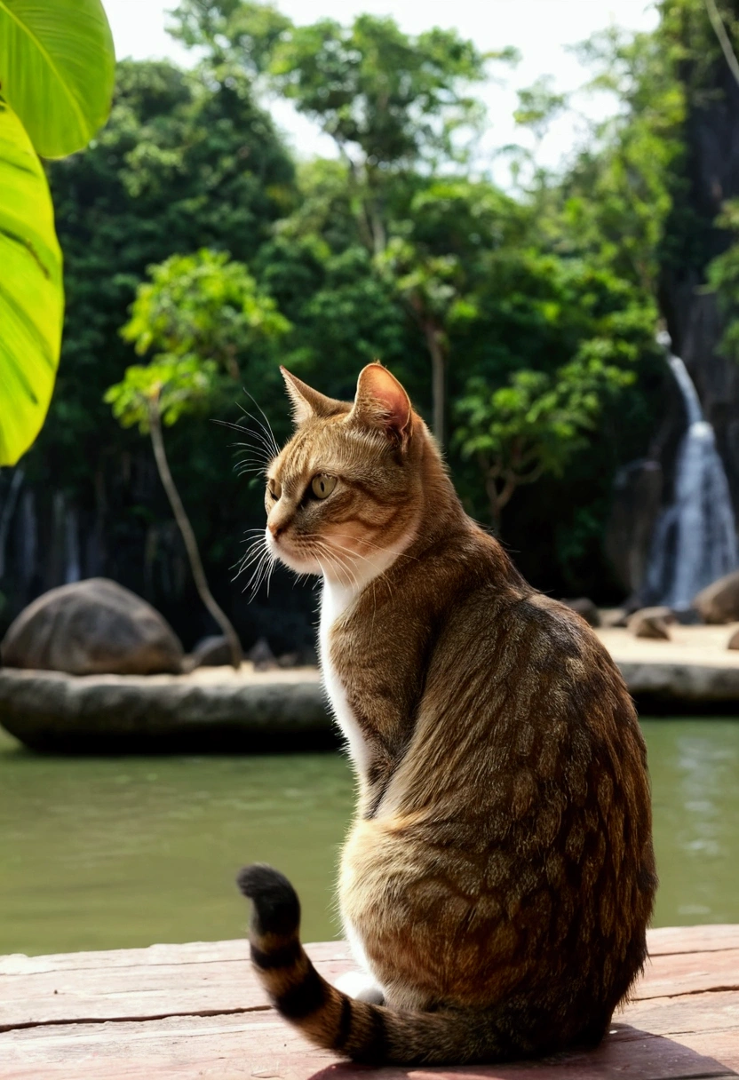 Video of a cat visiting Thailand