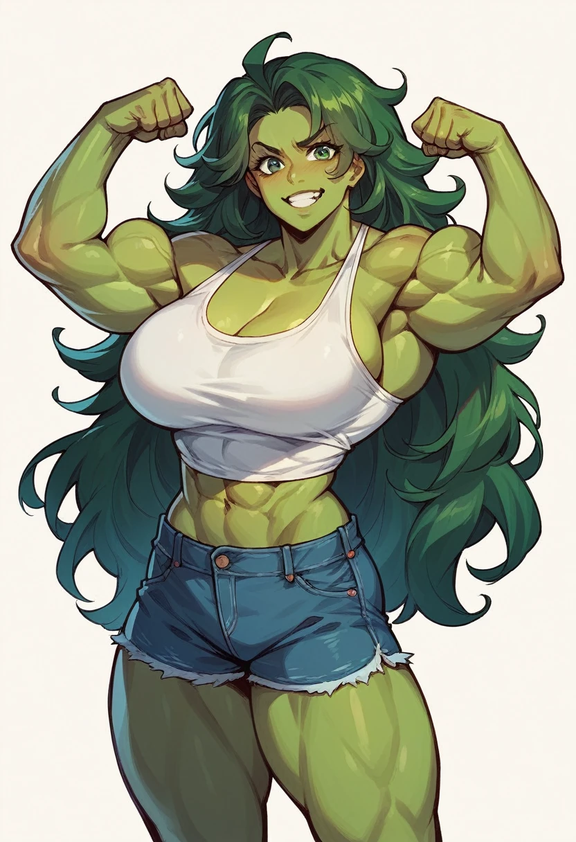 She hulk flexing