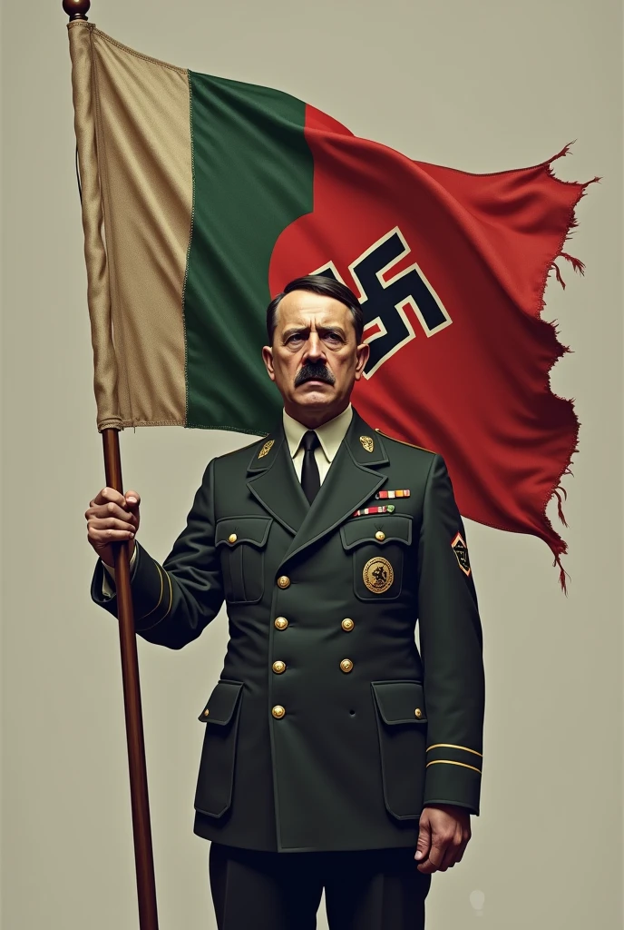 Hitler holding flag of Cadet College Kohat