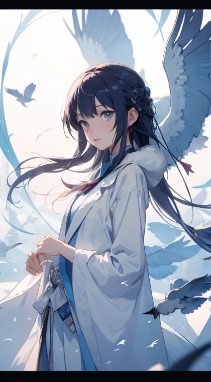 Future Anime Art. Bird&#39;s Eye View, Dirty woman sitting on a chair in a rundown house, Wet, messy hair hanging over her eyes, A bodycon shirt and pleated skirt with attention to detail. Vic Ship, Close-up view, Hurt. Hand-drawn, Cinema Lighting, Very detailed. white, brown, red. Perfect composition, masterpiece, Highest quality, 4K, Sharp focus. Perfect Anatomy.