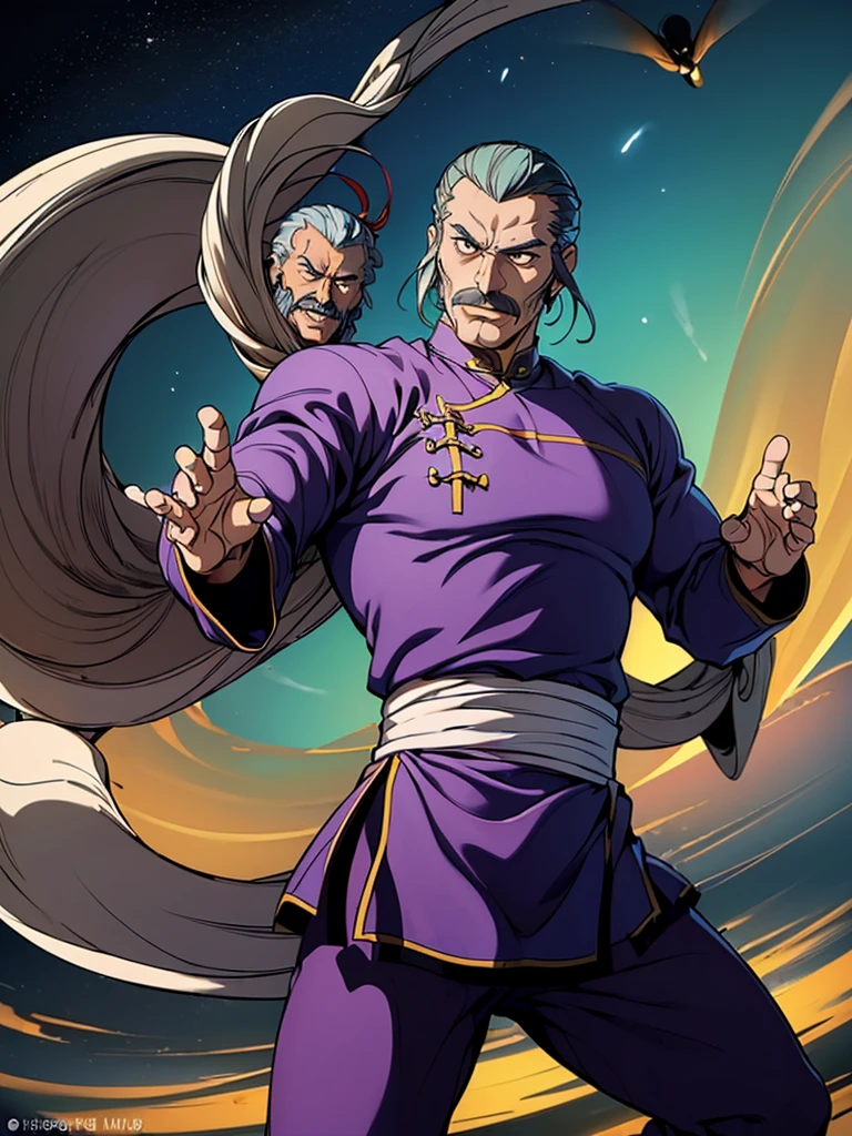 High resolution, accurate, Anatomically correct, Winner of numerous awards, Ultra high definition, Textured skin, (One middle-aged man、Focus on middle-aged men:1.5)独奏(MasterAsia)(tornado)(whirlwindを巻き起こす:1.5)(great detailed 空中、丘1.5)(Very accurate and beautiful human body)(Wear the wind、whirlwind:1.8)(acrobatic kung fu pose:1.5)
