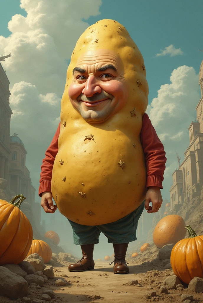 The President of Belarus in a Potato Costume