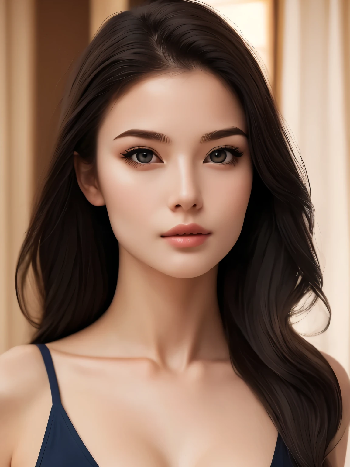 best quality,masterpiece,realistic,1woman,yujie,upper body,close mouth.