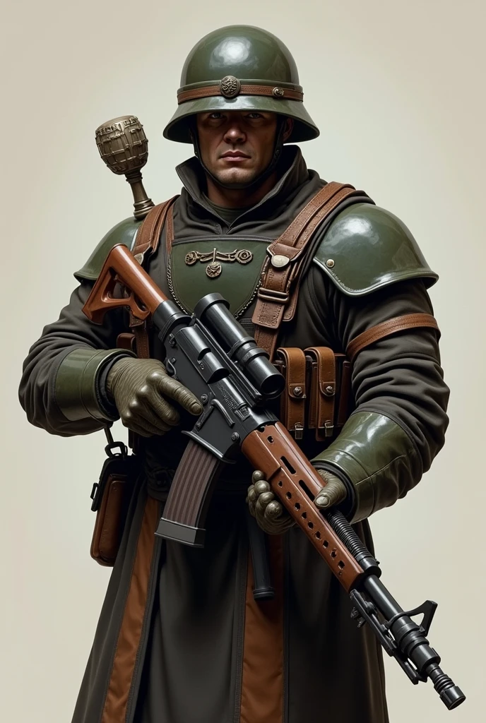Shoulder with weapon, uniforms