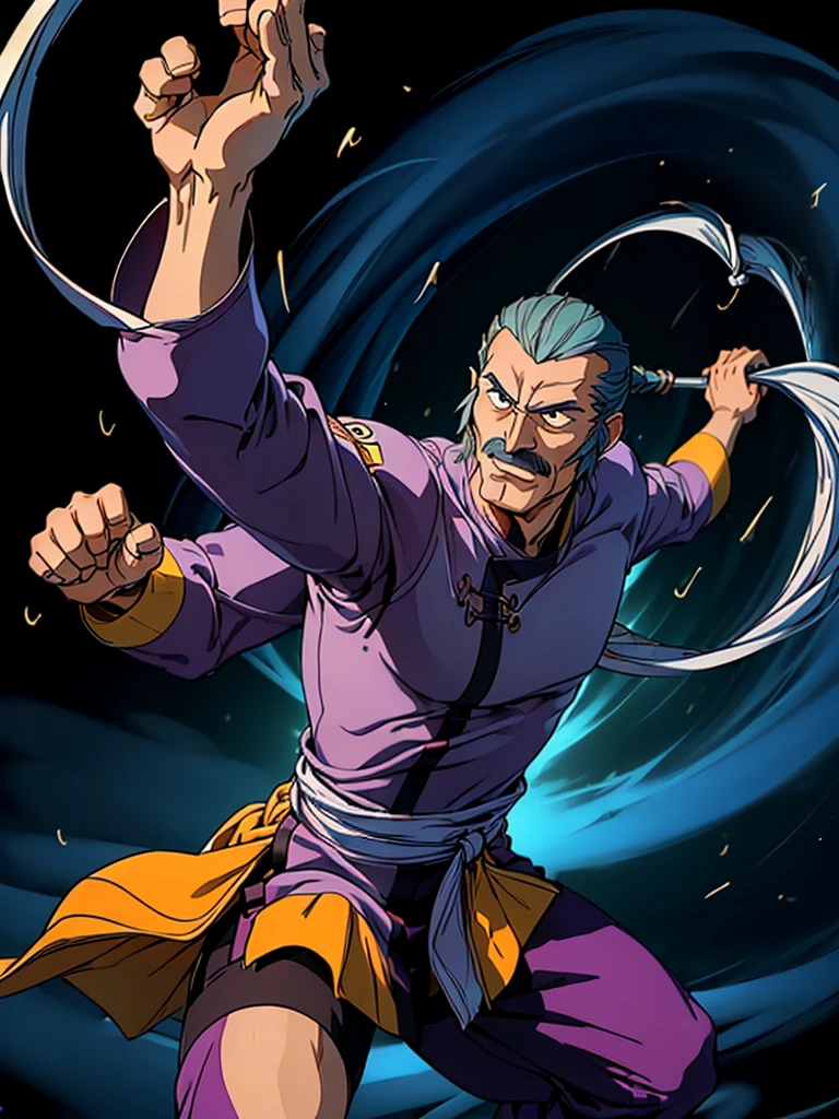 High resolution, accurate, Anatomically correct, Winner of numerous awards, Ultra high definition, Textured skin, (One middle-aged man、Focus on middle-aged men:1.5)独奏(MasterAsia)(tornado)(whirlwindを巻き起こす:1.5)(great detailed 空中、丘1.5)(Very accurate and beautiful human body)(Wear the wind、whirlwind:1.8)(acrobatic kung fu pose:1.5)(Countless arms:1.5)