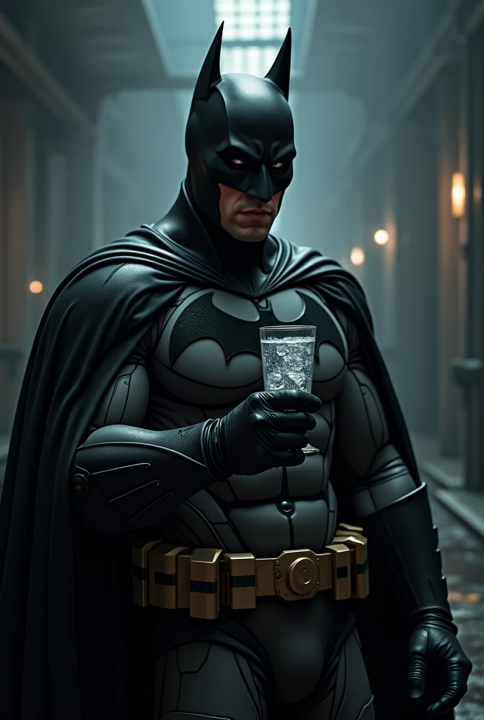 Batman drink water
