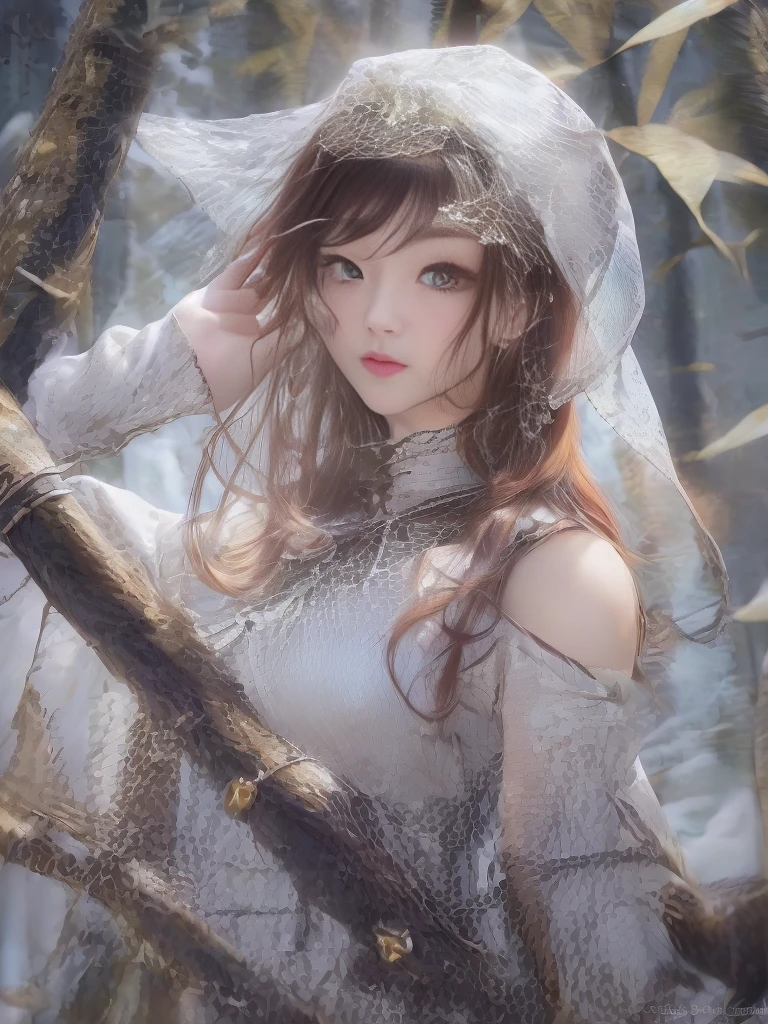 A female model, (Race:Chinese),((night, bamboo forest, moonlight, Thick fog)), (8K Ultra HD, 8K, Ultra-high resolution, best quality, masterpiece, Surrealism, Digital SLR Camera, Soft Light, Bokeh, Masterpieces), ((((Beautiful model-like face))), (Creating the image of a real girl), warm light, Realistic shadows, Dynamic poses, Elegant Posture, Cowboy lens, Full body front view, Be confident, Body facing the camera, Standing facing the camera, Open your legs slightly, Golden Ratio Graphics, Minimalism), (Happy smile, Big watery eyes, Cherry Blossom, Balanced Eyes, Perfect beautiful face, Normal facial features, Realistic skin, Attention to skin details, Skin is clean and radiant, Whitening, (Anatomically correct body), 沙漏型figure, figure, cosmetic, Gloves, earrings, bracelet, necklace, Jewelry, veil, Hair accessories, Headdress, shawl), ((beautiful hair), Reddish-brown hair, Wavy curly hairstyle, Waist-length hair, Messy Hairstyle, Gradient hairstyles, Cyberpunk hairstyle), ((Transparent clothes:1.5), (The color of the clothes: Blue edge), Transparent Clothes, See-through clothes, Transparent Clothes, Tulle clothes, Mesh clothes, Transparent sci-fi clothes, Shiny micro bikini bra, (Clothes that accentuate your bust shape)), (Sexy的, Perfect breast shape, Teardrop chest shape, Snow-white breasts, very detailed breasts, 36C cups), (Super high waist, Deep V, Low-cut, Sexy, Flattering, Open crotch, (Camel toe, High fork strangulation)), (sock, Knee socks, 吊garter, Leg ring, garter, 腿部garter), (style:Sexy,cute), (Wet body:1.0) , (Wet clothes:1.0),