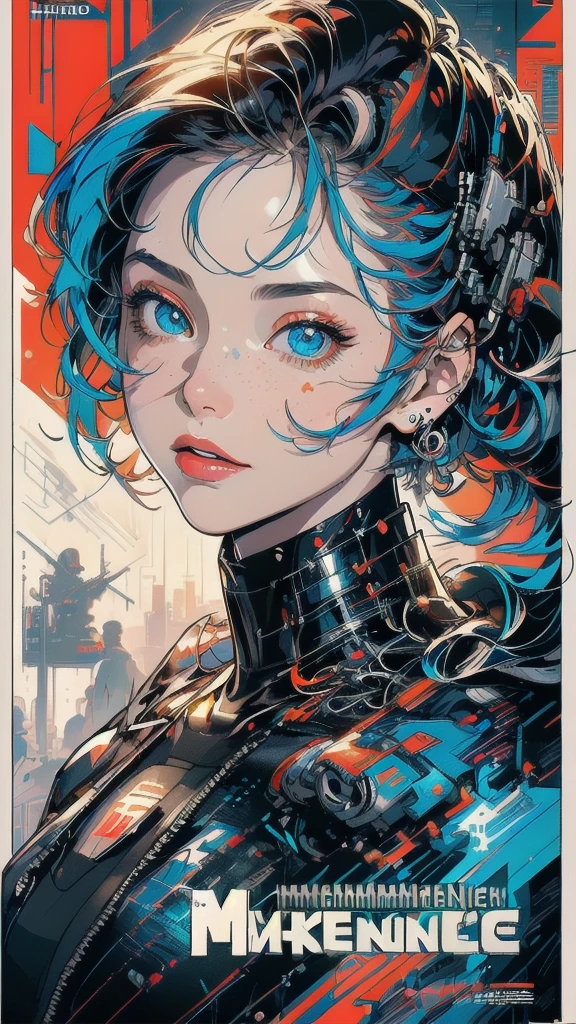 (((masterpiece, highest quality))),(((solo:1.2))),(((1girl:1.2))),32k wallpaper, very detailed, poster, vintage science fiction,(((((geometric cinematic movie poster))))), (bauhaus), shape,(((abstract))),(mid century modern),movie poster,(((((portfolio))))),(((((Close-up))))),(((((bust up))))),((((more various angle)))),(((highlight))),((((heterochromia)))),(((complete. detailed face))),(((Extremely talented))),(((((most complecated machine))))),(((((unlimited mechanic Workaholic))))),(((Absolutely detailed Mighty machines background))),(((bodysuits))),(((Beautiful vibrant color scheme)))