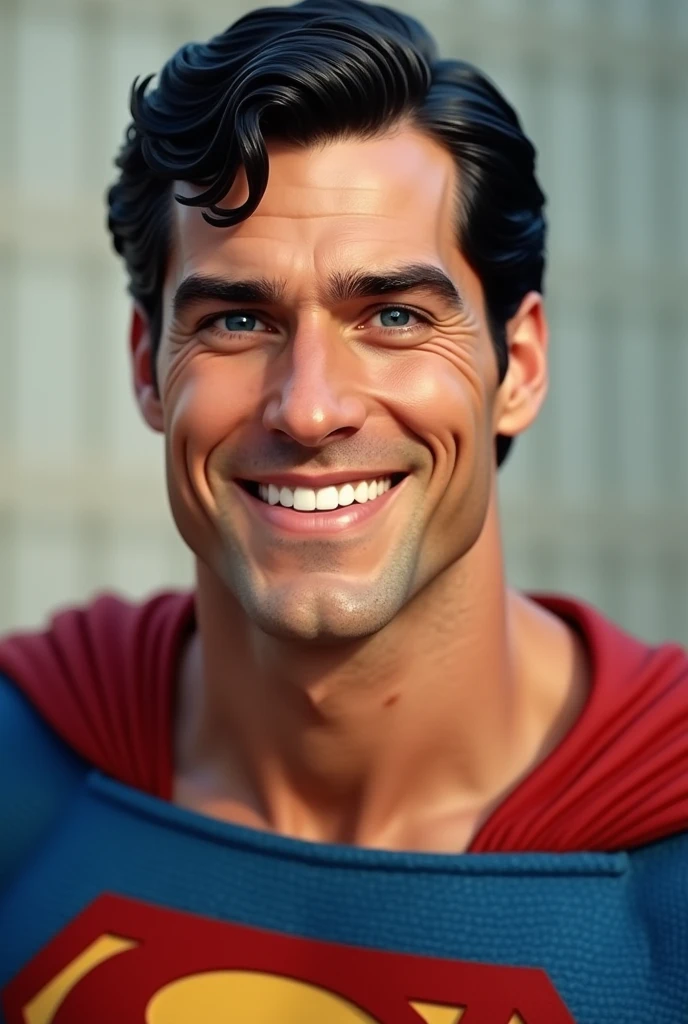 Full face of Superman smiling For whatsapp dp
