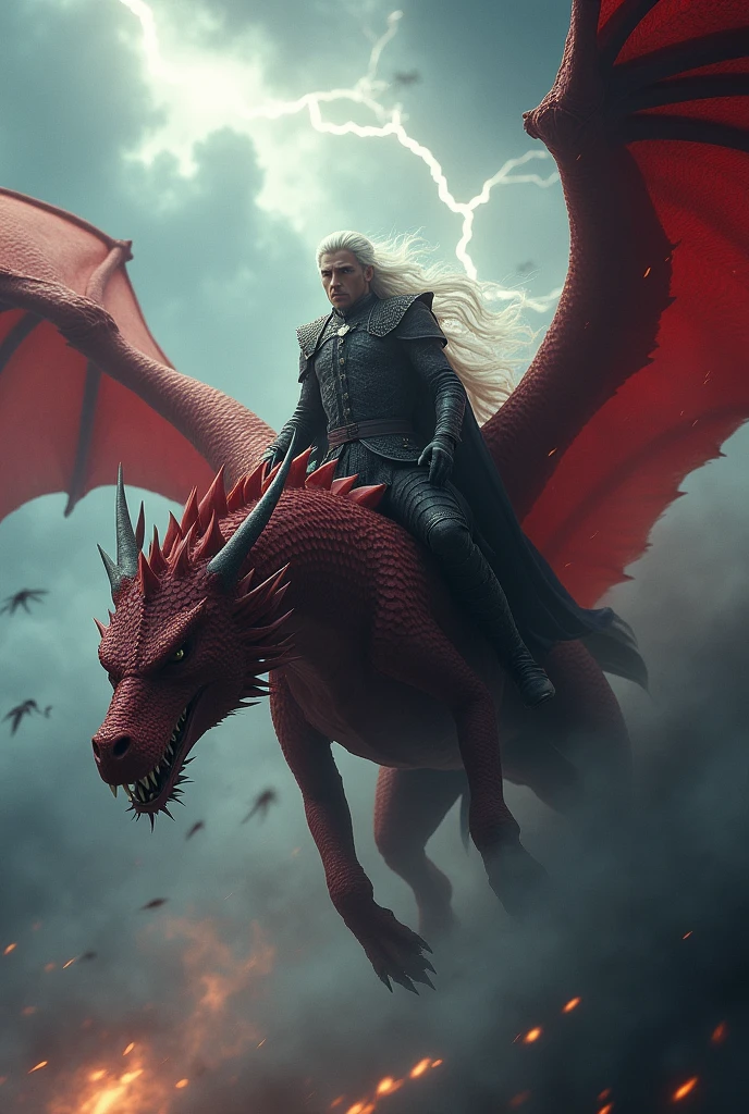 Deamon Targaryen with Caraxes