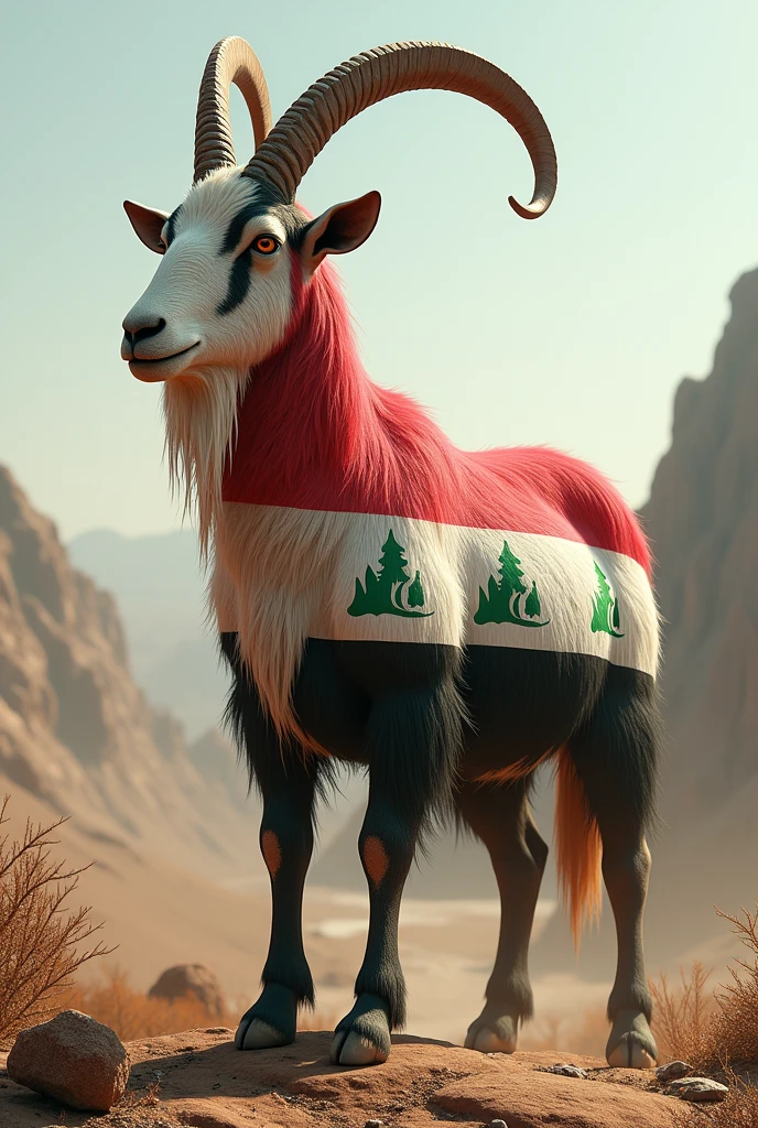  Iraq flag on goat