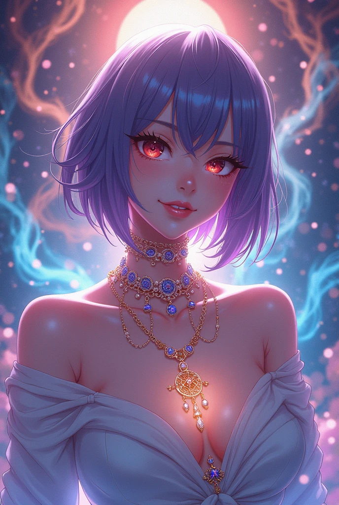 Generate a transgender necklace anime picture that can get me multimillion sales and likes