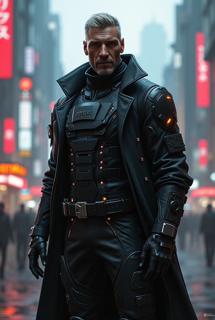 Kobbie Mainoo avatar profile, but make him not a soccer player. He is a general in cyberpunk world. 