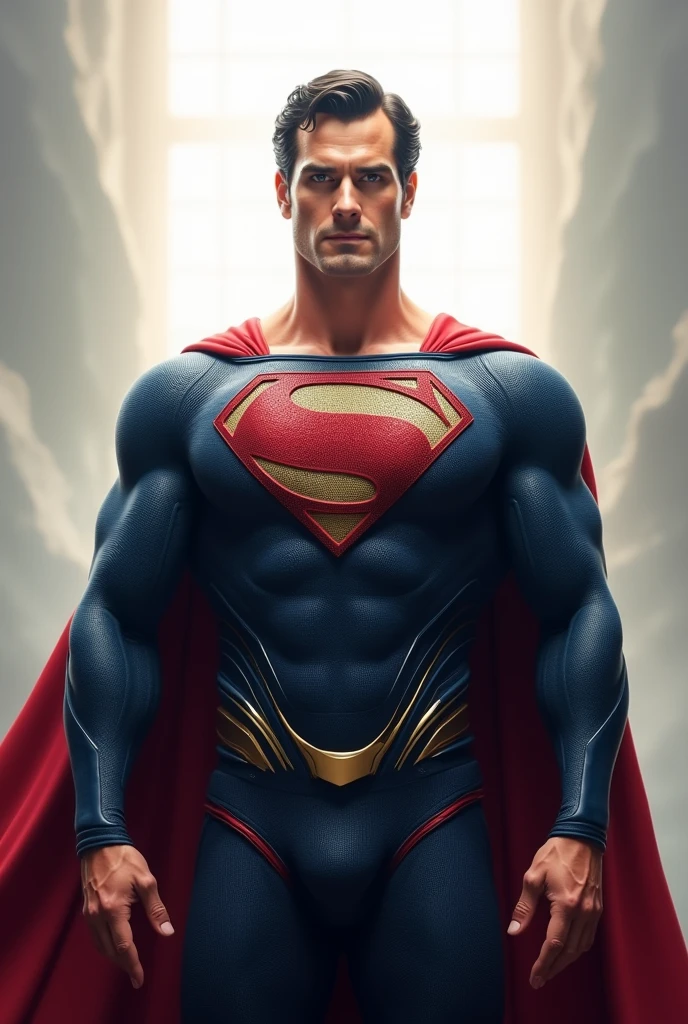 Superman helped all people's in the world after then superman
confidence face and confidence body style ., and coming white light from background
Don't make Superman angry
Little bit smiling face of Superman but not shown teeth
