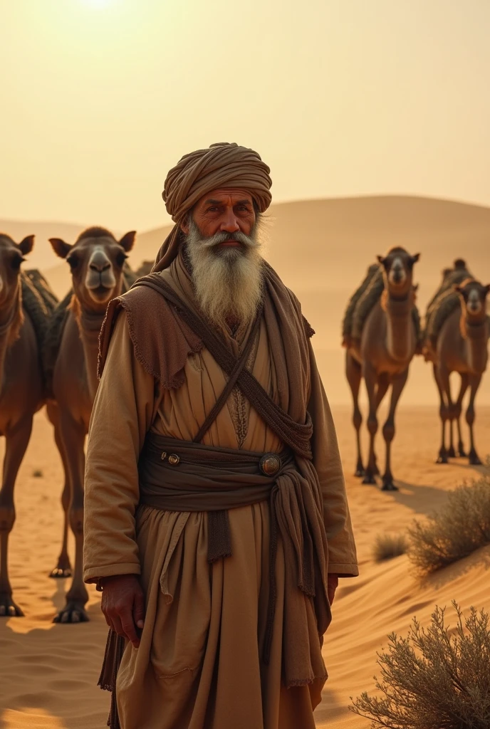 The old man with many camels