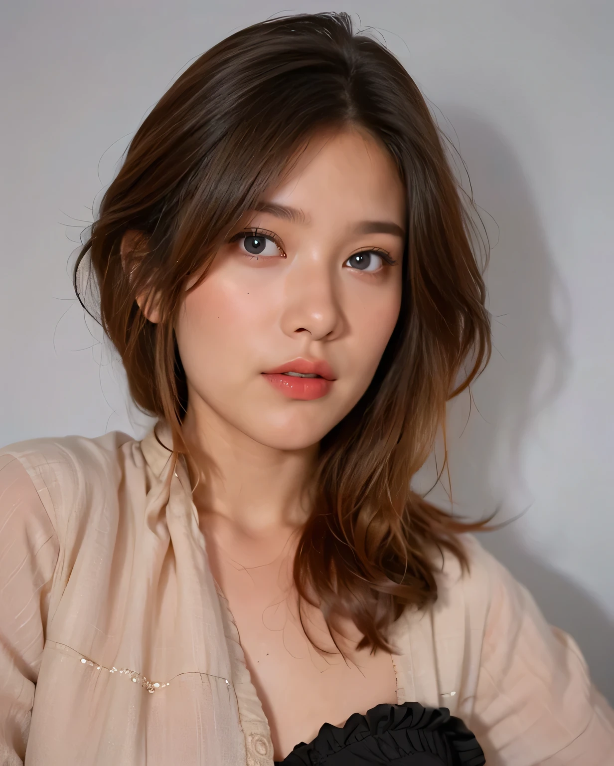 Five toes,Leaky feet,outdoor,one woman, cute 18 years old, natural makeup, plump lips,Do your own thing,soles of feet,Details of the soles of the feet, black wavy hair,