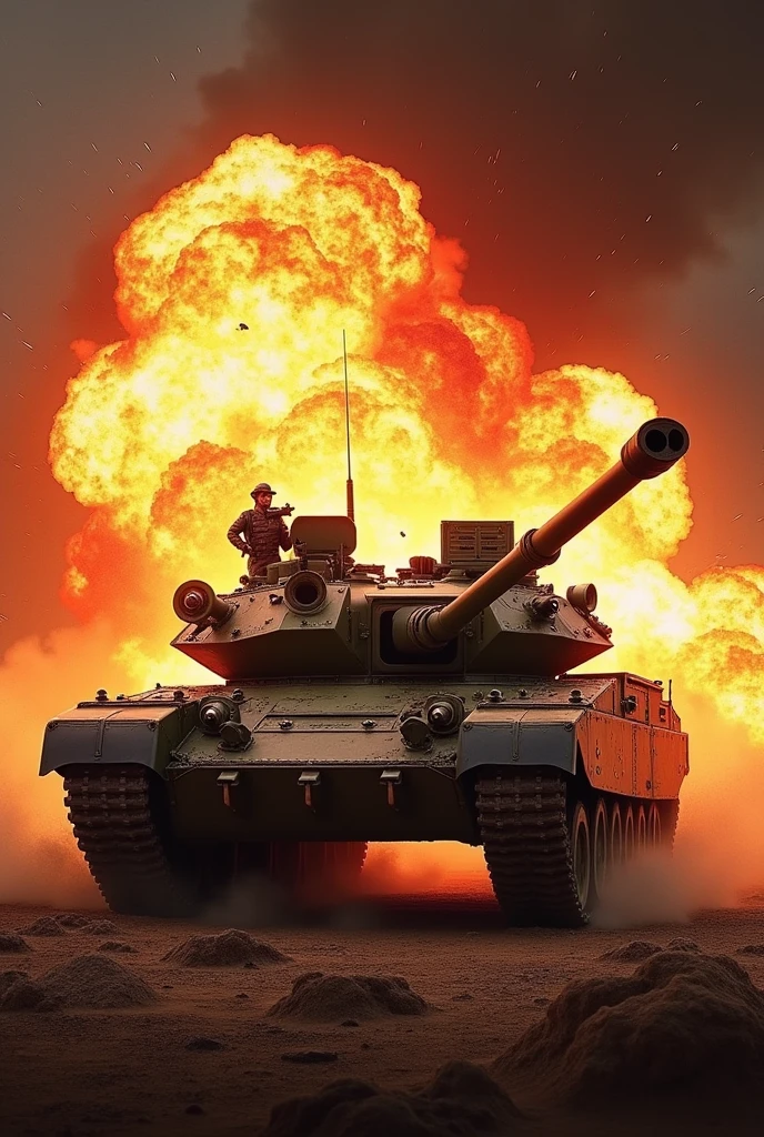 Movie Posters, Armored Tank, Explosions are rising