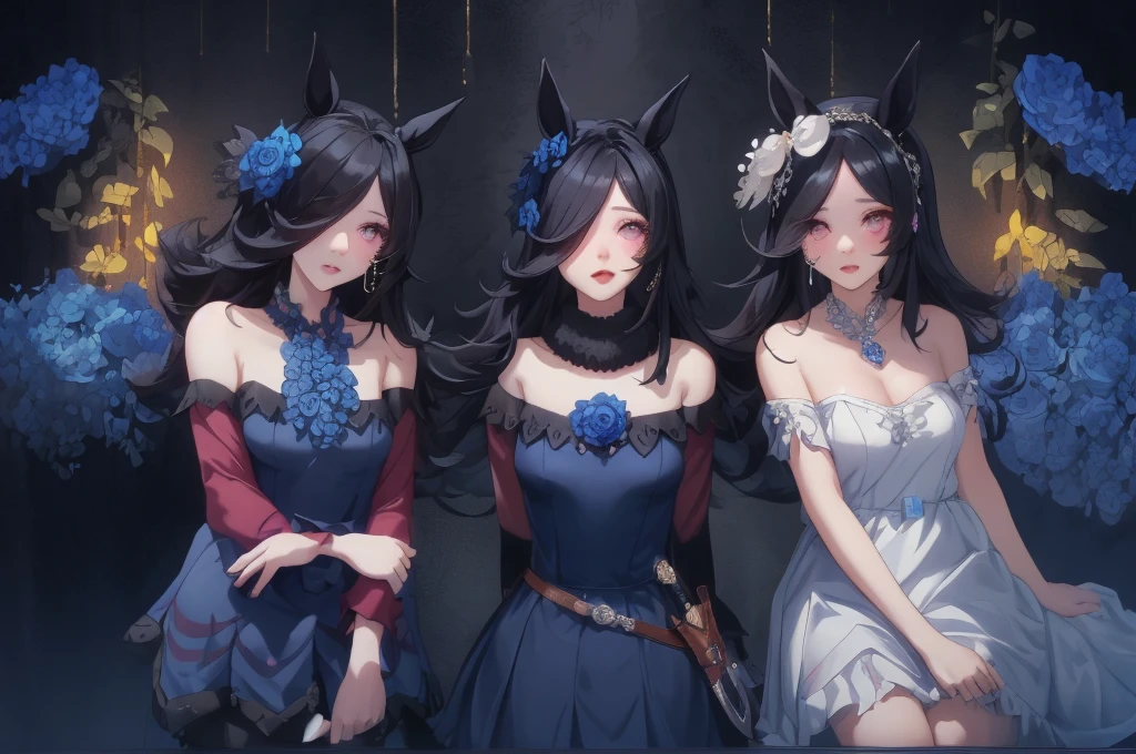One Horse Beautiful Girl、Crying Mole、Mole on the mouth、Gummy Smile、Hands behind your head、Beautiful breasts、Dark blue negligee、Black Hair、High ponytail、dusk、super high quality、Final Resolution、Best assembly、Correct body structure、High angle、From the knee up、Face Detail