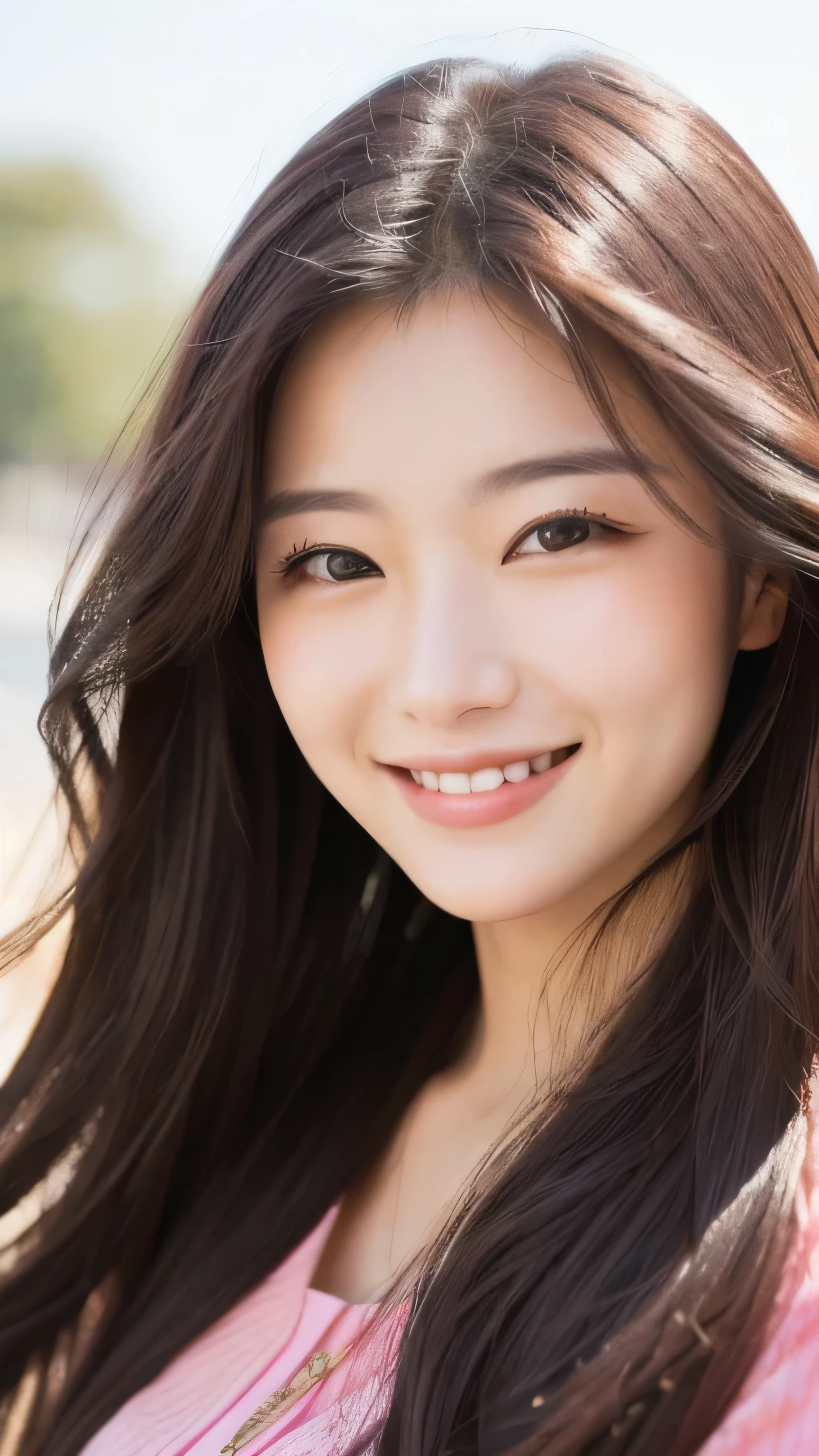 Close up of smiling woman with long hair, TWICE&#39;s Tzuyu, Larisa Manovar, Cute Korean Actresses, Beautiful Korean Women, Beautiful young Korean woman, Young and adorable Korean face, Gorgeous Young Korean Woman, Lalisa Manoban of Blackpink, Portraits of Korean female idols, Bae Suzy, South Korean actress, Korean Girls